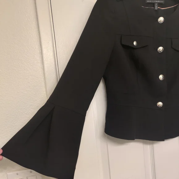WHBM Bell-Sleeve Peplum Jacket 🖤 (4P) - Picture 6 of 14